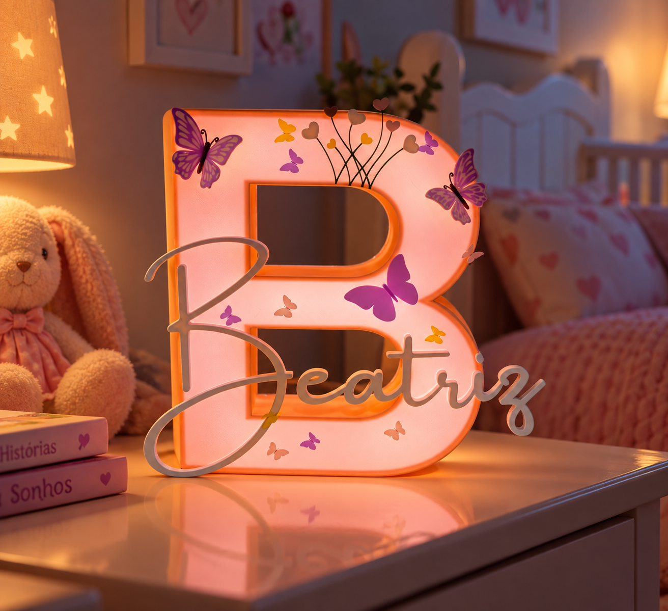 Luminária Infantil Personalizada com Nome - Imagem 3