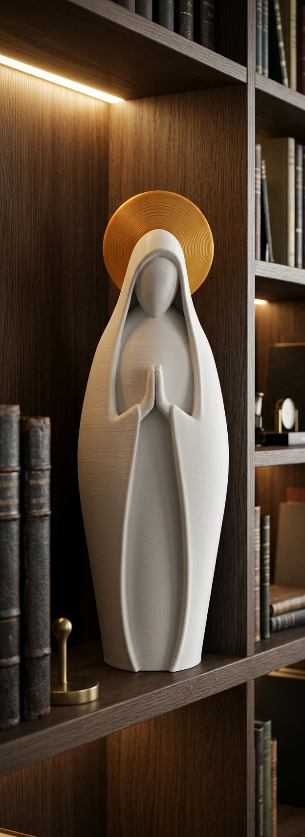 Imagem Maria Mãe de Jesus com auréola dourada